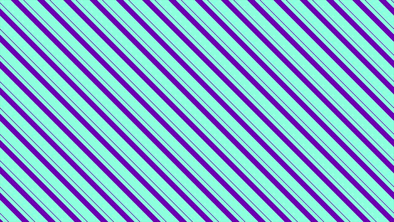 Animeret diagonalt stribemønster med lilla og lyseblå farver