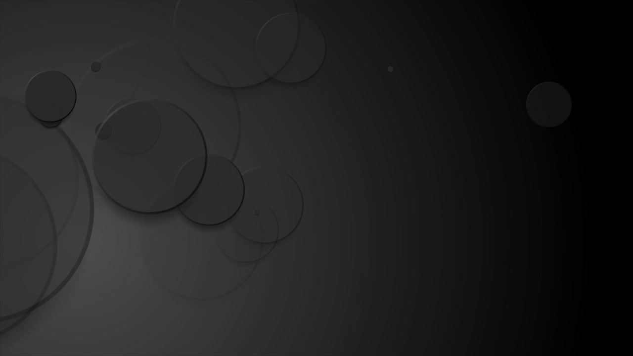 검은 원을 가진 추상적인 기하학적 운동 배경