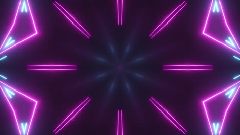 futuristic digital technological abstract bright kaleidoscope
