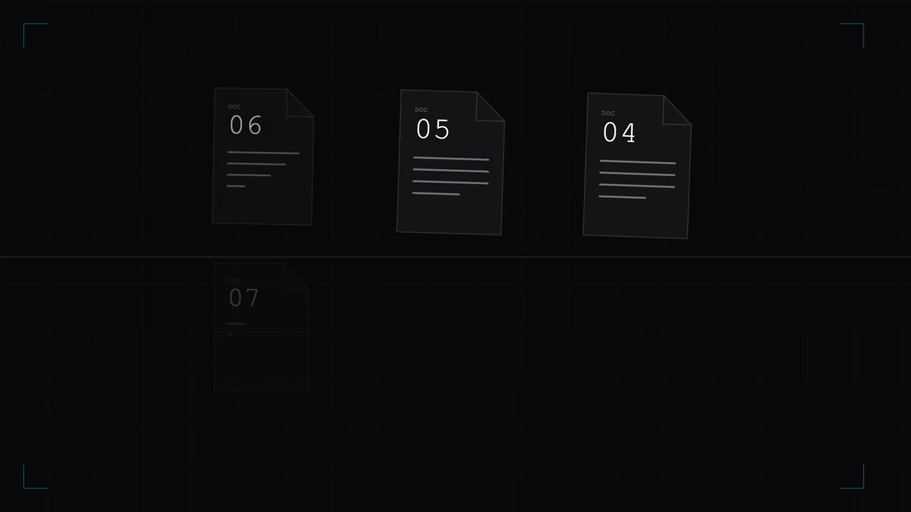 Digital Interface Displaying Loading Document Files
