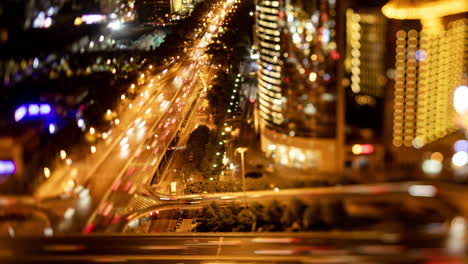 timelapse of the beijing city skyline from a high vantage point