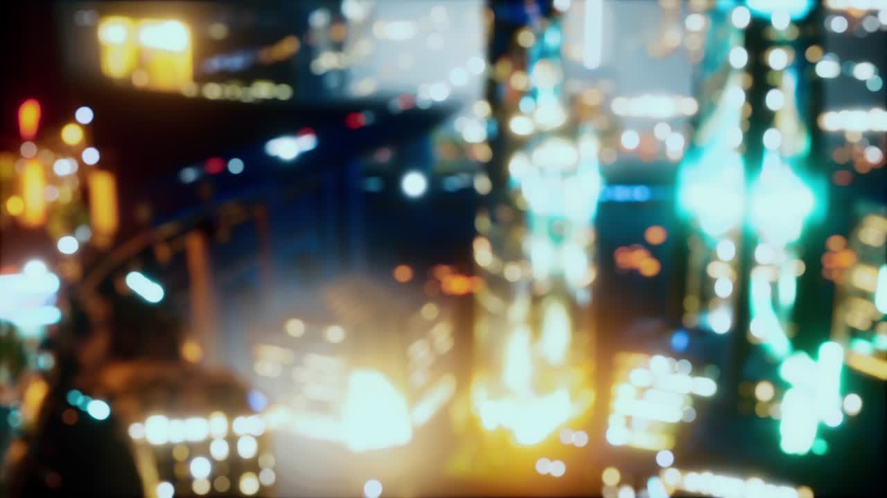 흐릿한 추상적인 배경 조명 도시 풍경