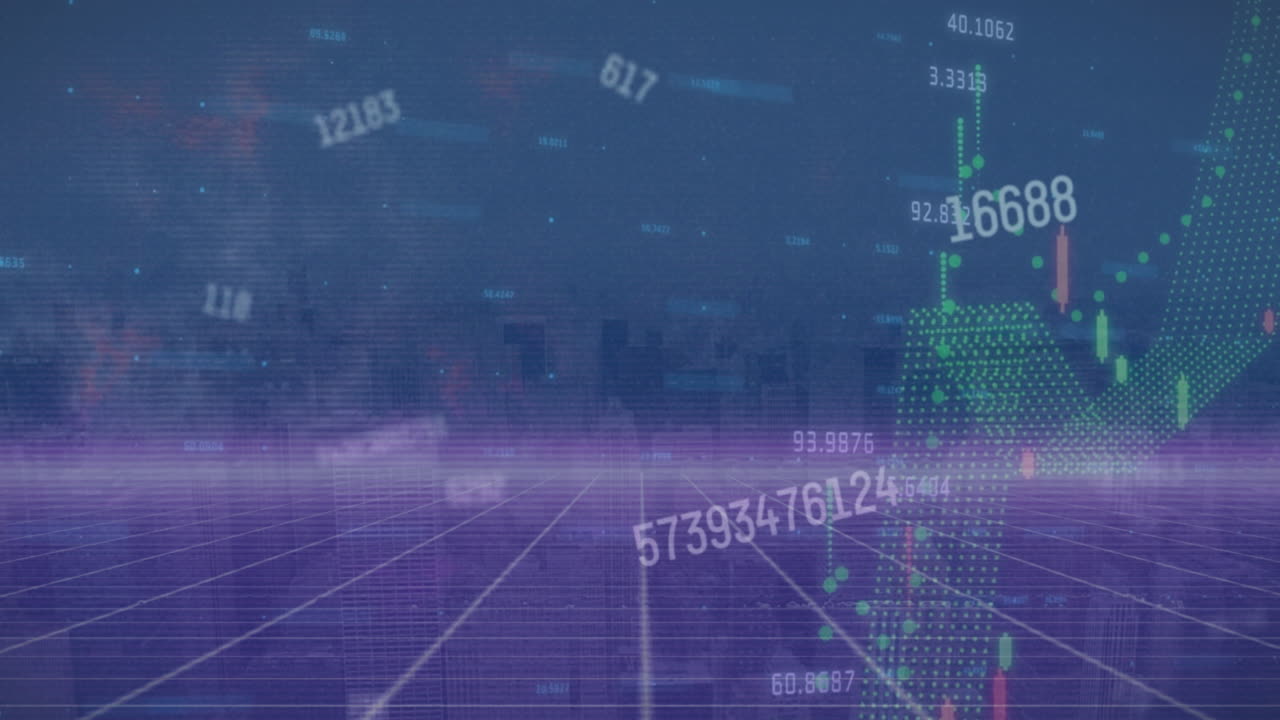 animación de números y procesamiento de datos