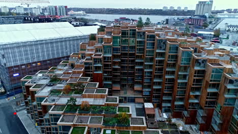 Exterior-View-Of-79-And-Park-Housing-Development-In-Daytime-In-Stockholm,-Sweden