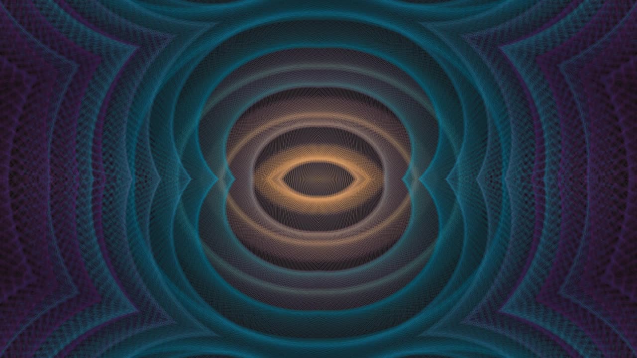 kaleidoscopio en movimiento. gráficos en movimiento de 4k