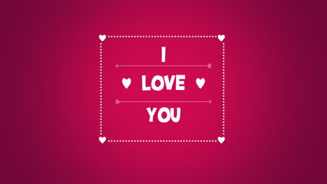 I-Love-You-with-white-elegance-frame-and-arrow-on-red-gradient