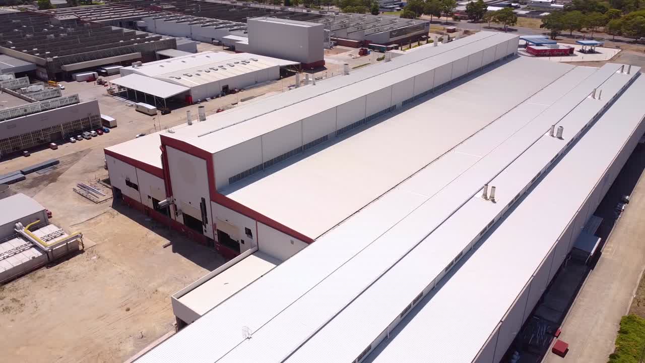 Aerial View of a Large Industrial Factory