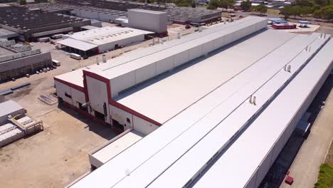 aerial view of a large industrial factory
