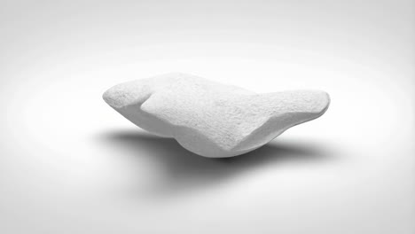 abstract white object on a white background