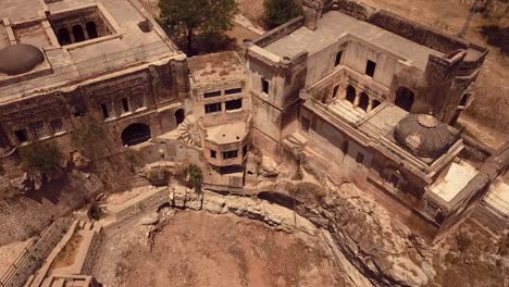 4k aerial footage view to the shri katas raj