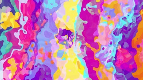 groovy swirls: vibrant psychedelic abstract with bold, retro shapes and neon colors - dynamic fluid pattern with multicolored funky design