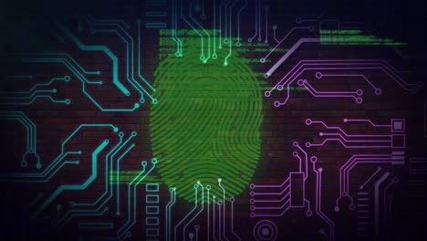 sistema de seguridad digital de huellas dactilares