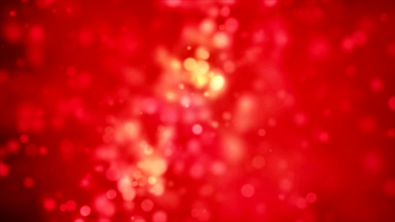 빨간색 추상적인 반이는 입자 조명 - 4k