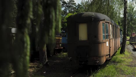 Dynamic-Gimbal-Shot-of-Vintage-Train-Waggon