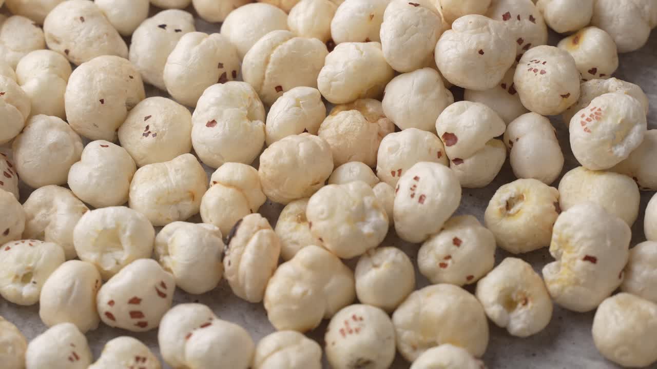 Close-up ou foto macro de makhana