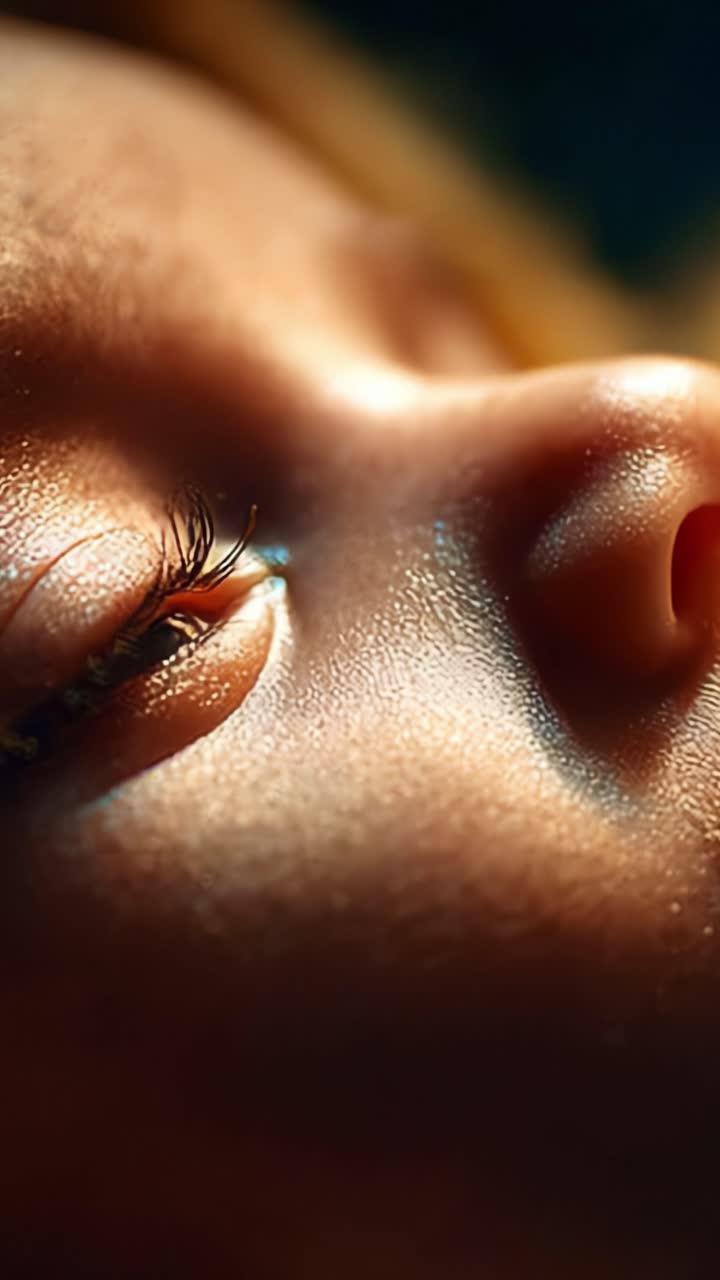 Close-Up View of a Sleeping Doll's Face, Highlighting Soft Features and Delicate Details with Soft Natural Light Enhancing the Artistic Quality of the Image