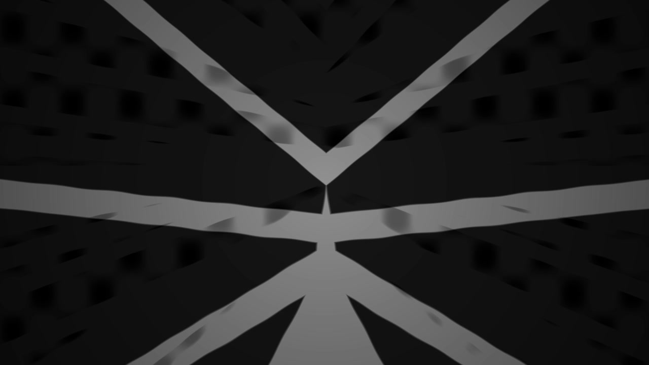 Dynamic Abstract Animation with Geometric Shapes and Glowing Lines