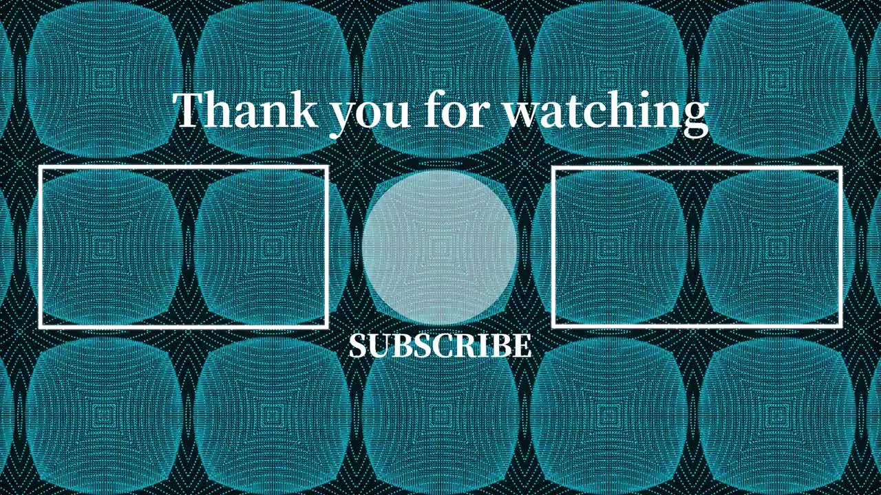 칼레이도스코프 패턴 엔드 카드 엔딩 스크린 모션 그래픽