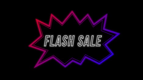 Flash-Sale-advertisement-in-Retro-Eighties-concept-4k