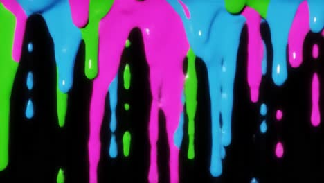 dripping neon paint