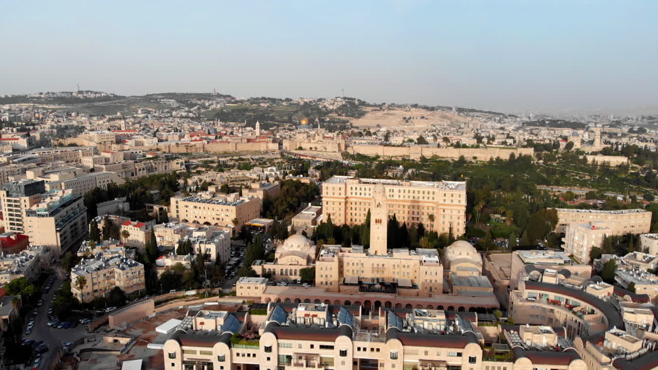 예루살렘의 옛 성벽, 공중에서 볼 수 있는 모습