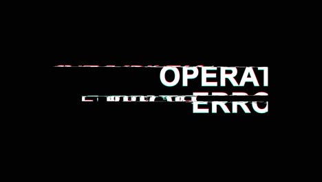 operation error