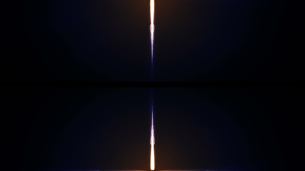 líneas brillantes sobre un fondo negro