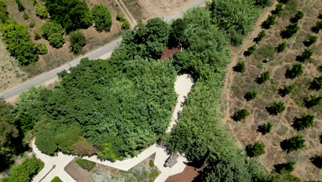 4K-high-resolution-drone-video-of-the-memorial-site-Monument-of-the-Helicopters-Disaster--She'ar-Yashuv--Israel