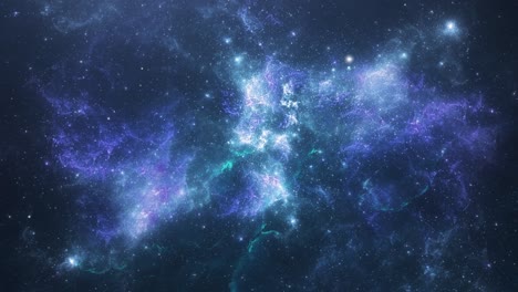 vista de la galaxia espacial y la nebulosa
