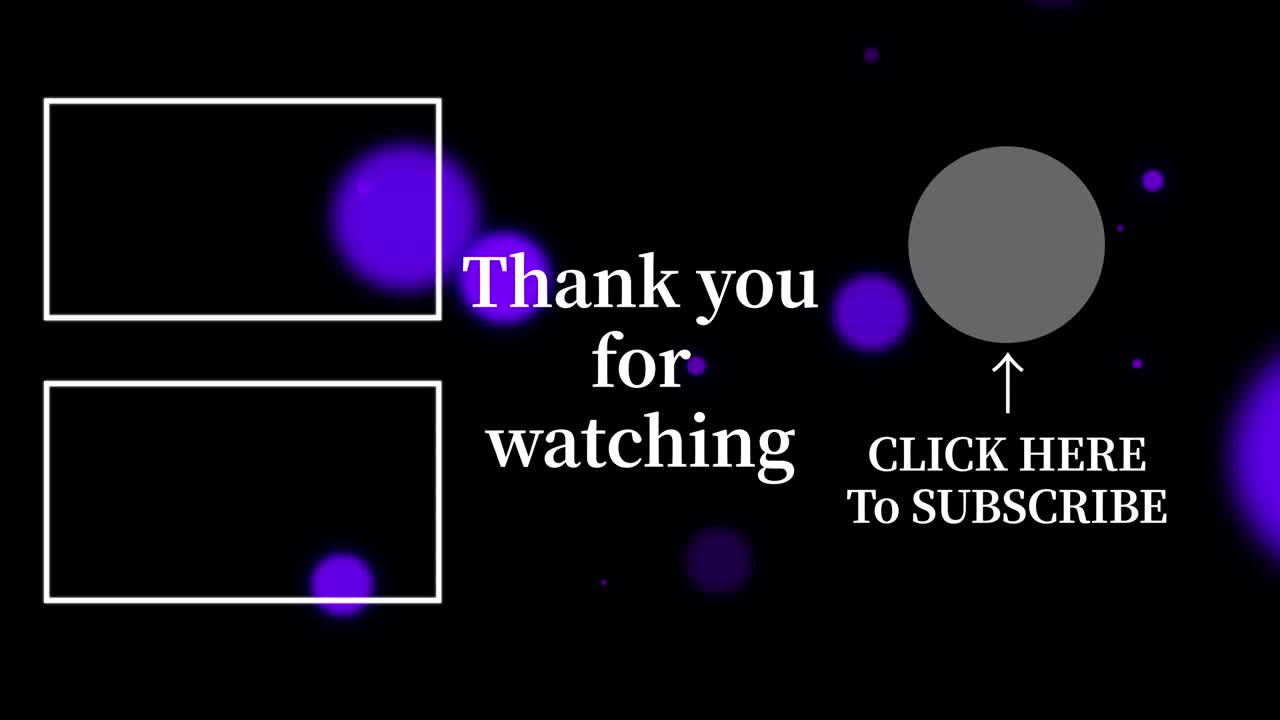 객체 조명 엔드 카드 엔딩 스크린 모션 그래픽