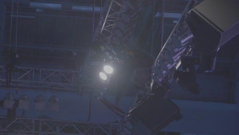 configuración de la iluminación del escenario