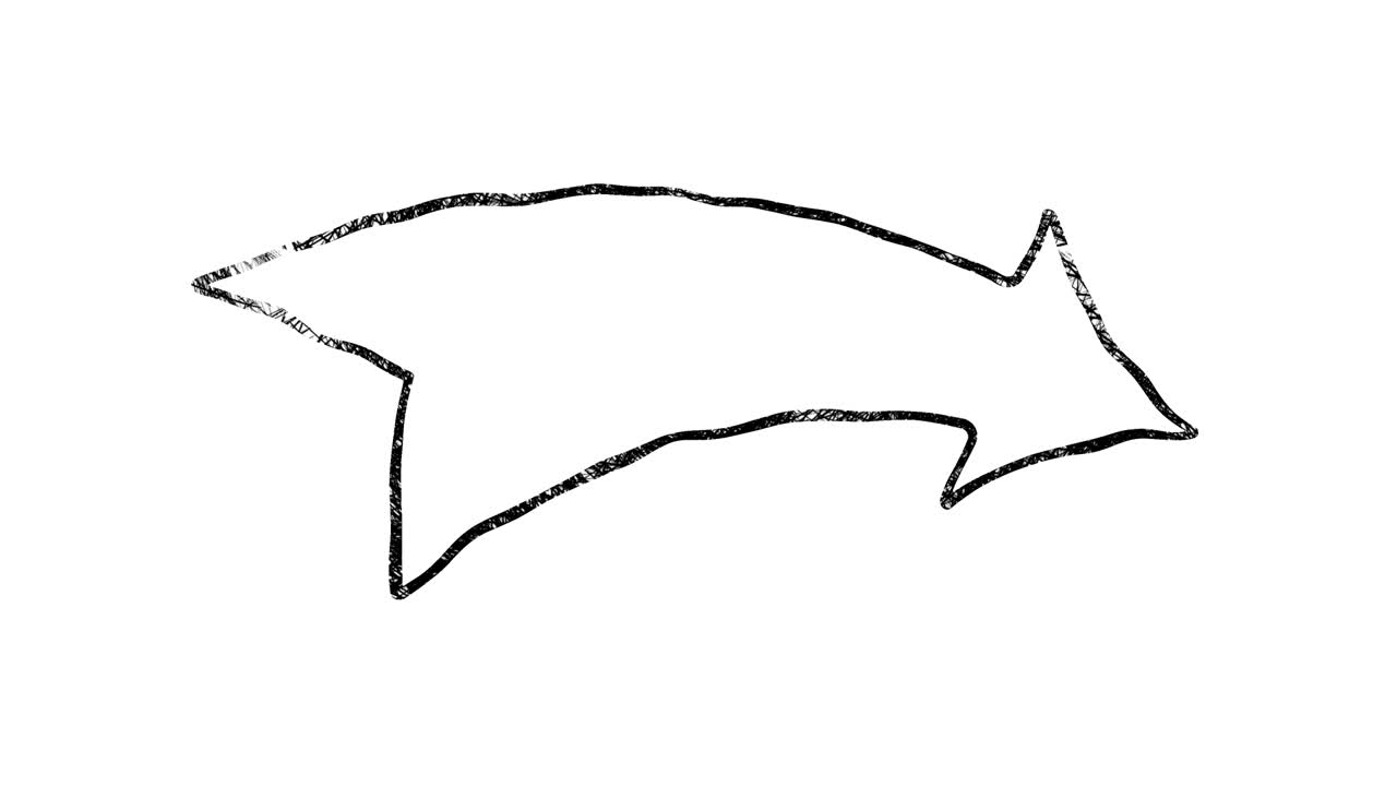 오벌을 가리키는 화살표를 손으로 그리십시오. 위로 화살표 화이트보드 애니메이션 4k 모션 그래픽