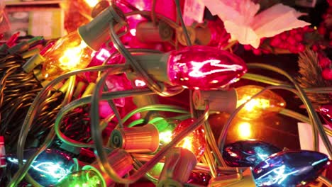 luces navideñas de cristal de muchos colores