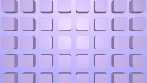 abstract 3d geometric shapes loop animation. modern background, seamless motion design, screensaver, backdrop. 4k animated poster or banner. rotating symmetric cubes, purple pastel colors