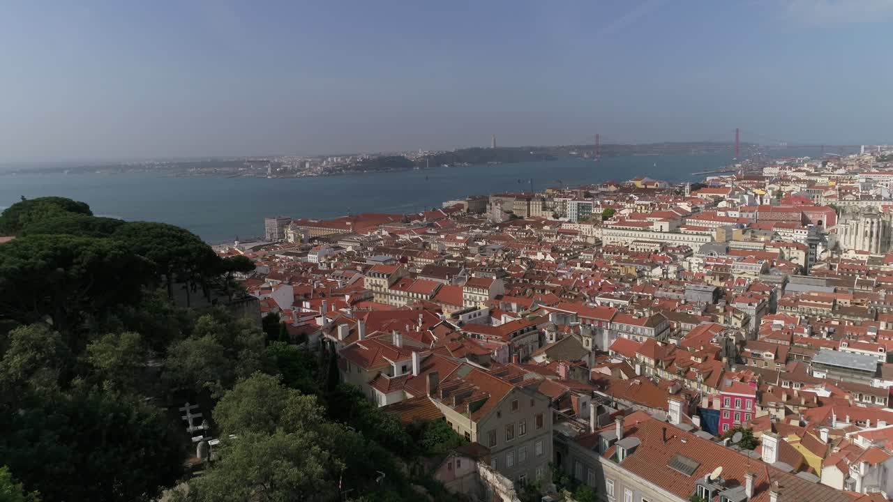 Città di Lisbona e Castello di São Jorge Portogallo