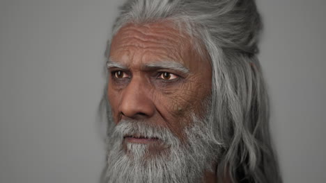 portrait of senior indian man