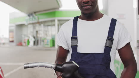 gas station attendant portrait