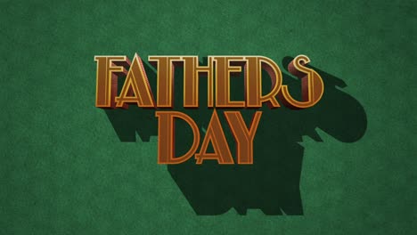 retro fathers day text on green vintage texture in 80s style