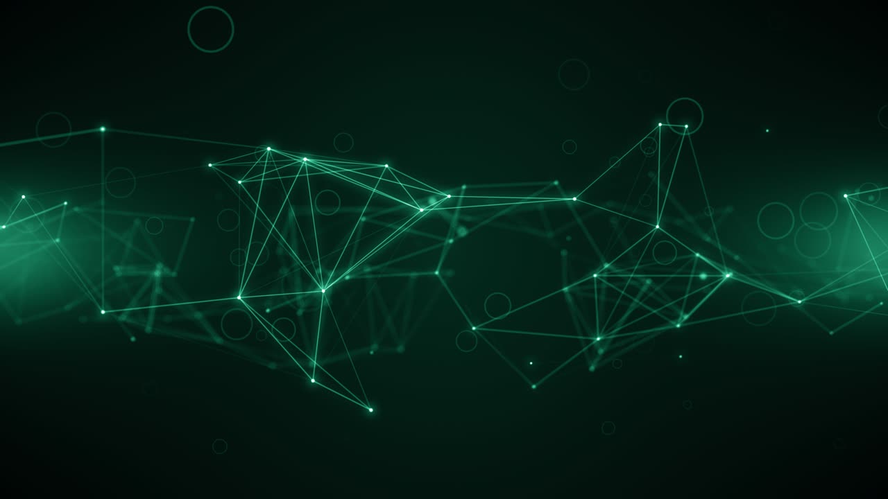 Plexus abstract network titles technology science background loop