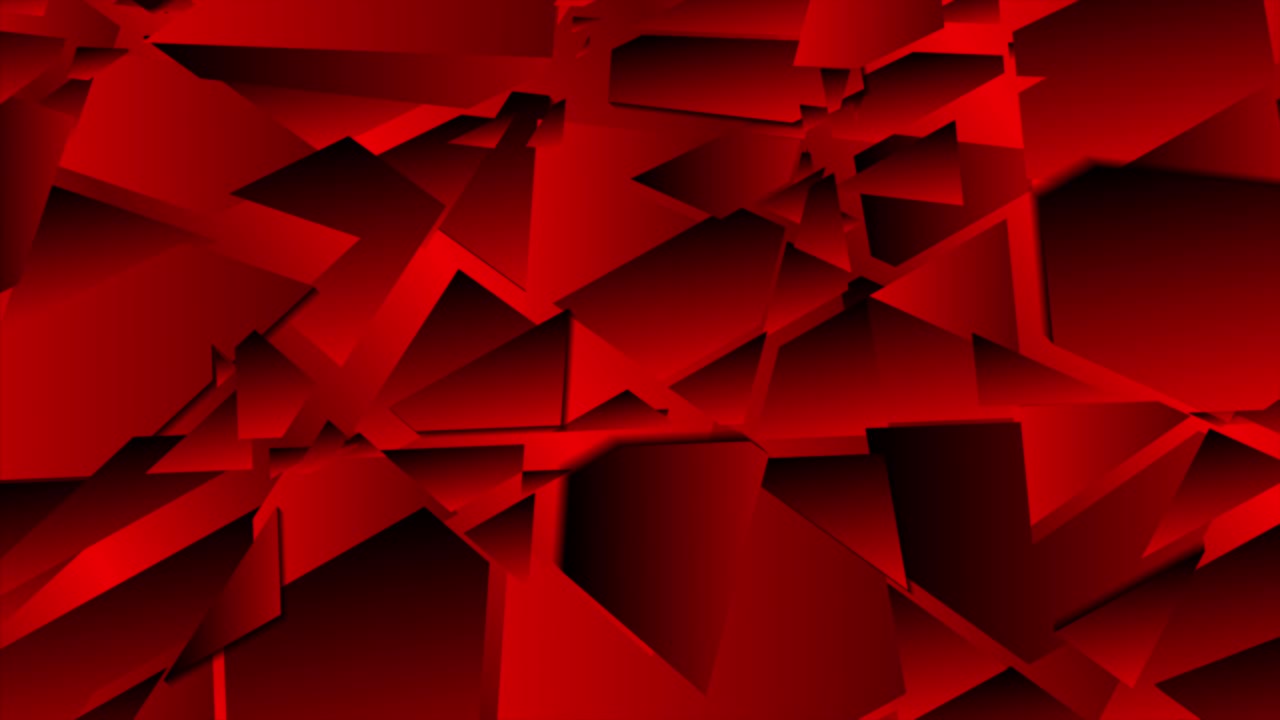 어두운 빨간색 추상 낮은 폴리 기하학 비디오 애니메이션