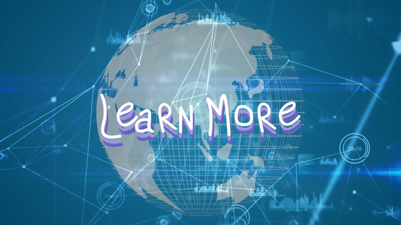 전 세계에 대한 더 많은 텍스트를 배우는 애니메이션