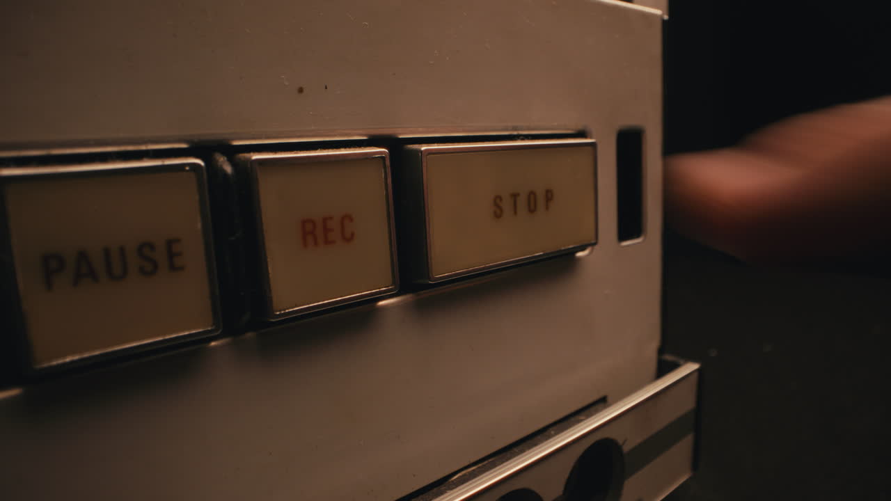 A vintage tape recorder