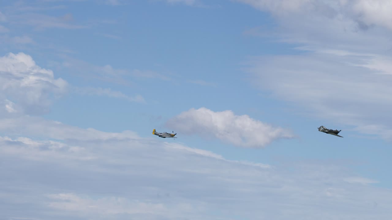 Sequence of helicopters traversing dynamic cloudscapes