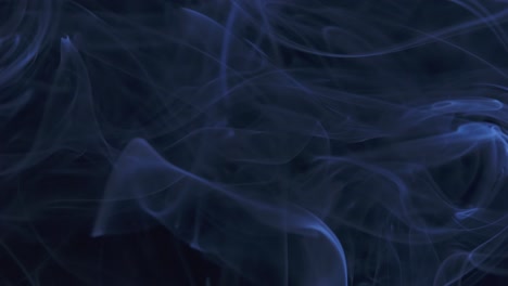 blue smoke on black background
