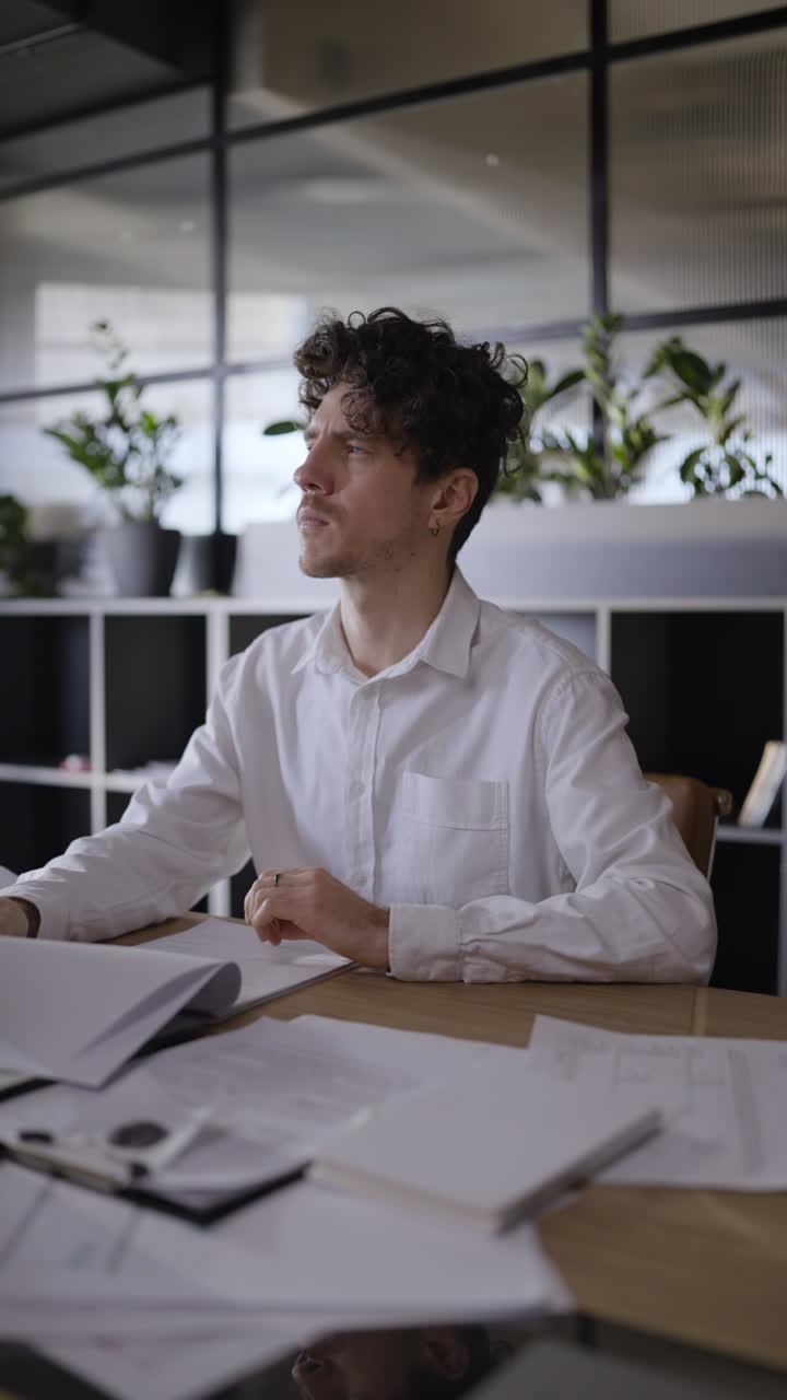 Young Professional Working at a Desk