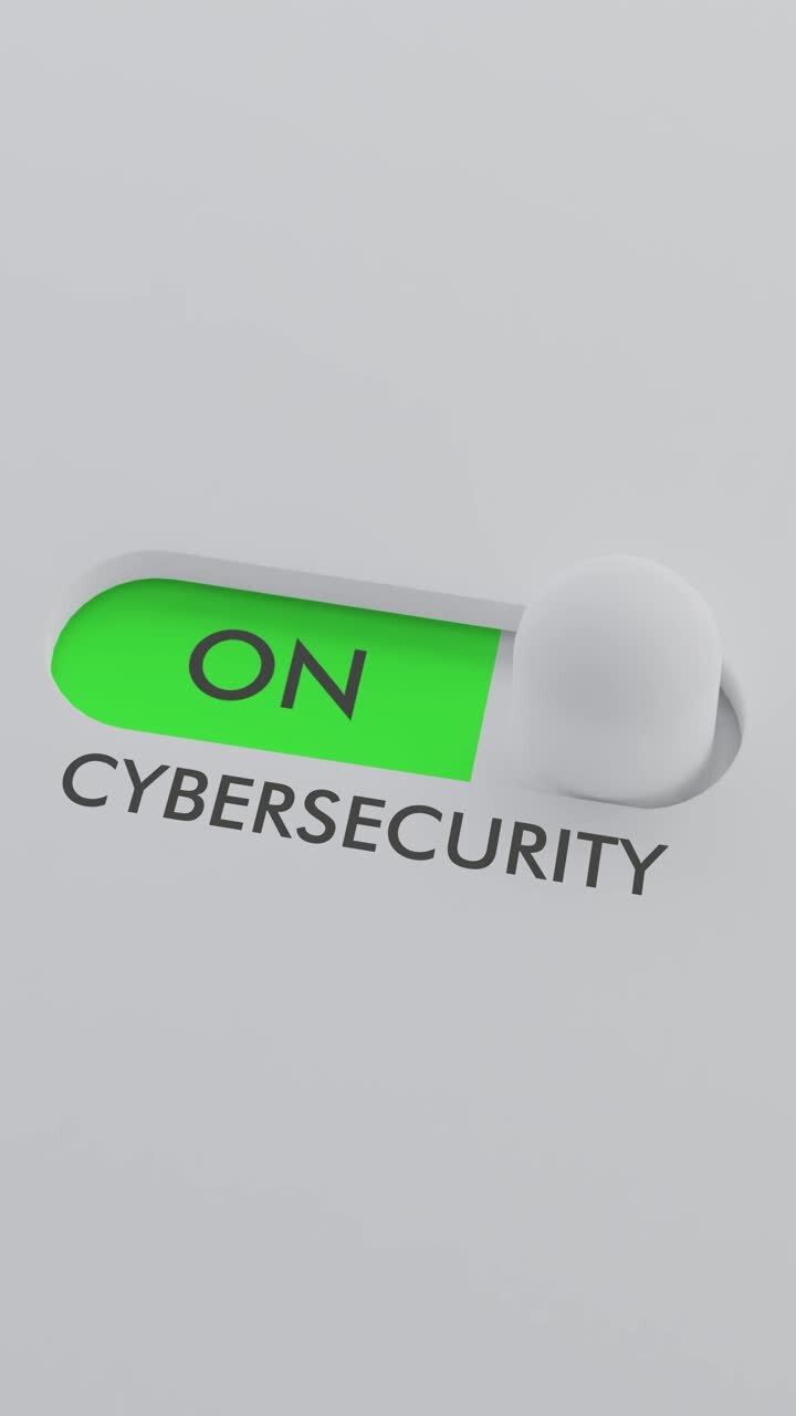 Switching on the CYBERSECURITY switch Vertical Video