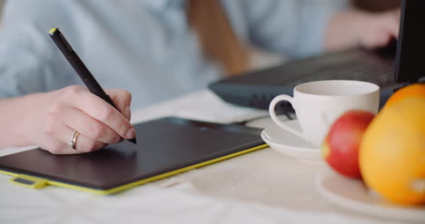 Geschäftsfrau-Homeoffice,-Die-Von-Einem-Entfernten-Standort-Aus-Arbeitet-Working