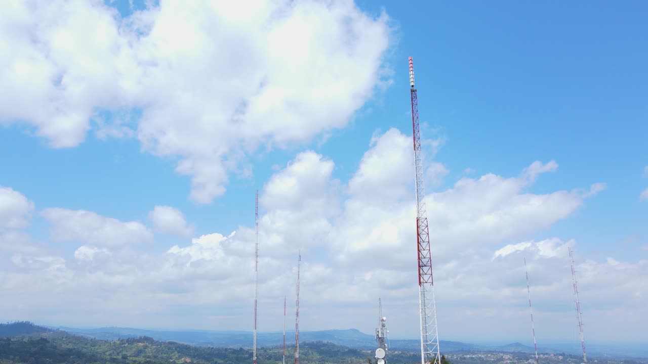 하늘 스케이프 드론 뷰