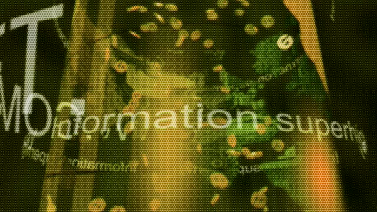 fondo en movimiento animado que muestra iconos de internet números textos en la autopista de información digital