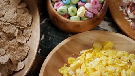 bowls of various breakfast 4k